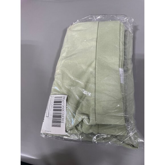 Isaac Mizrahi Live Reg Pebble Knit Wide Leg Pant Scalloped Hem Size 5X Green NEW - Picture 5 of 9